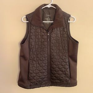 LL Bean brown quilted thinsulate vest.